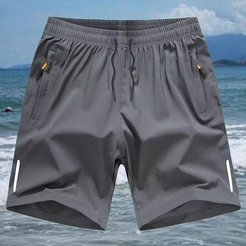 [Oferta especial] Nuevos pantalones cortos deportivos casuales de seda fría y secado rápido para hombre