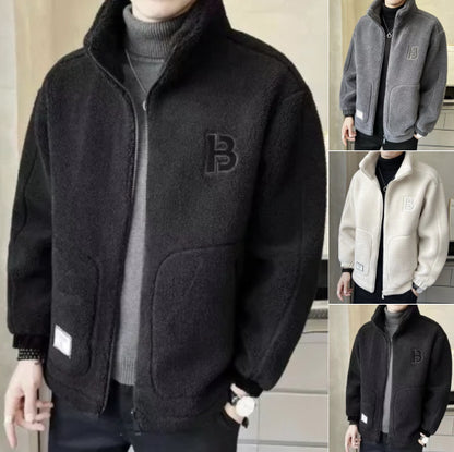 【L-6XL】Zimní fleecová bunda, bavlněná bunda, zesílená bavlněná bunda z jehněčí vlny, teplá bunda