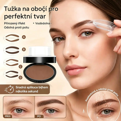 1 kus za 510 CZK ✍️ Pudr na obočí s razítkem a dlouhou výdrží; voděodolný a odolný vůči potu – skvělý pomocník pro tvarování obočí.