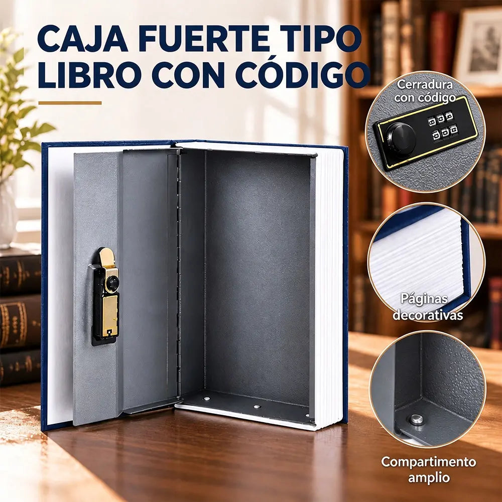 🔐📚 Caja fuerte oculta en forma de libro