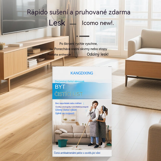 🧹✨ 【4 balení - 240 tablet】Antibakteriální a deodorizující víceúčelové čisticí tablety | Vhodné pro dřevěné podlahy, laminát, dlaždice a stěny karavanů