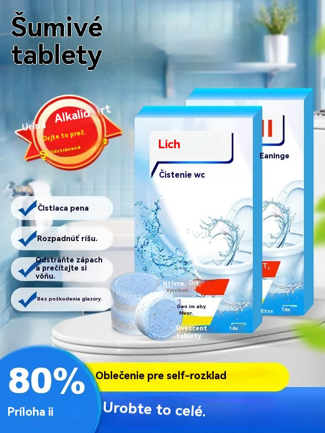🌟【3 cajas】【48 hojas】Espuma limpiadora de inodoro de alta eficiencia