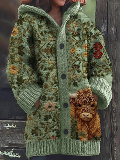 🔥🩰🎀【S-6XL】Nueva colección otoño/invierno 2026. Chaqueta retro de alta calidad, amplia, con capucha y botones.