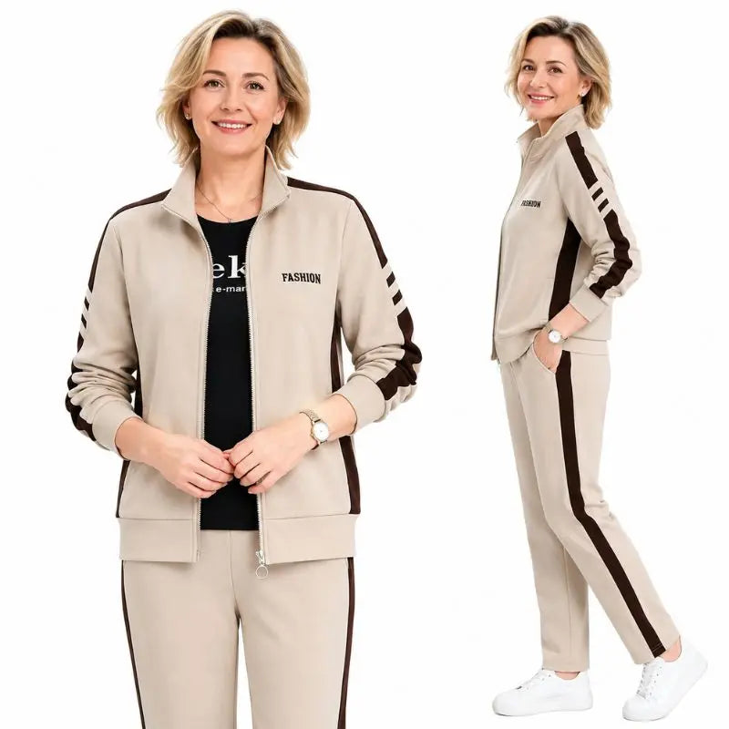 🔥【50% sleva】🔥【M-5XL】【Bunda + kalhoty】😍 Nová podzimní sada ležérního sportovního oblečení, plus size