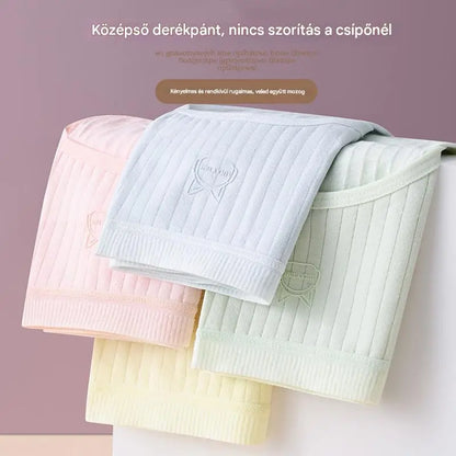 💓(14 db) Utolsó nap 50% kedvezménnyel-- Női egyszerű és fejlett antibakteriális fehérnemű magas derékkal, 35-90kg súlyú nők számára