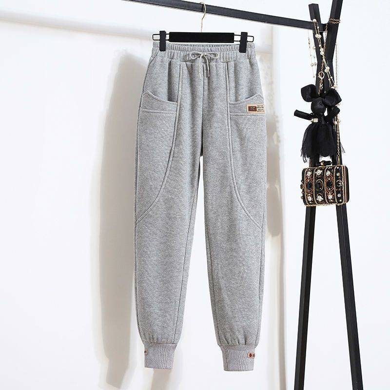 🔥✅【50-100 kg】 Tiszta pamut csíkos nadrág rugalmas derékkel, nem elmosódó és csiszoláshozálló-4182661