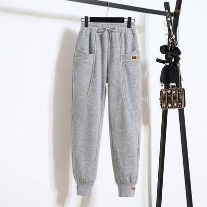 🔥✅【50-100 kg】 Tiszta pamut csíkos nadrág rugalmas derékkel, nem elmosódó és csiszoláshozálló-4182661