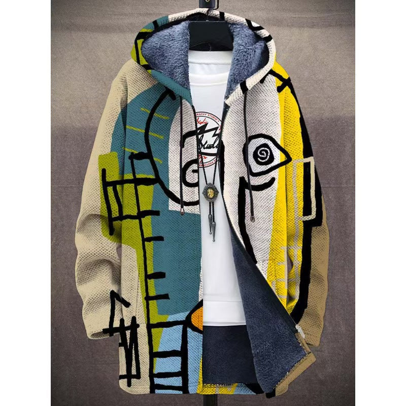 👔[S-4XL] Pánský ležérní teplý podzimní a zimní kabát, vyrobený z silné vlny a sametu, dostupný ve všech velikostech.