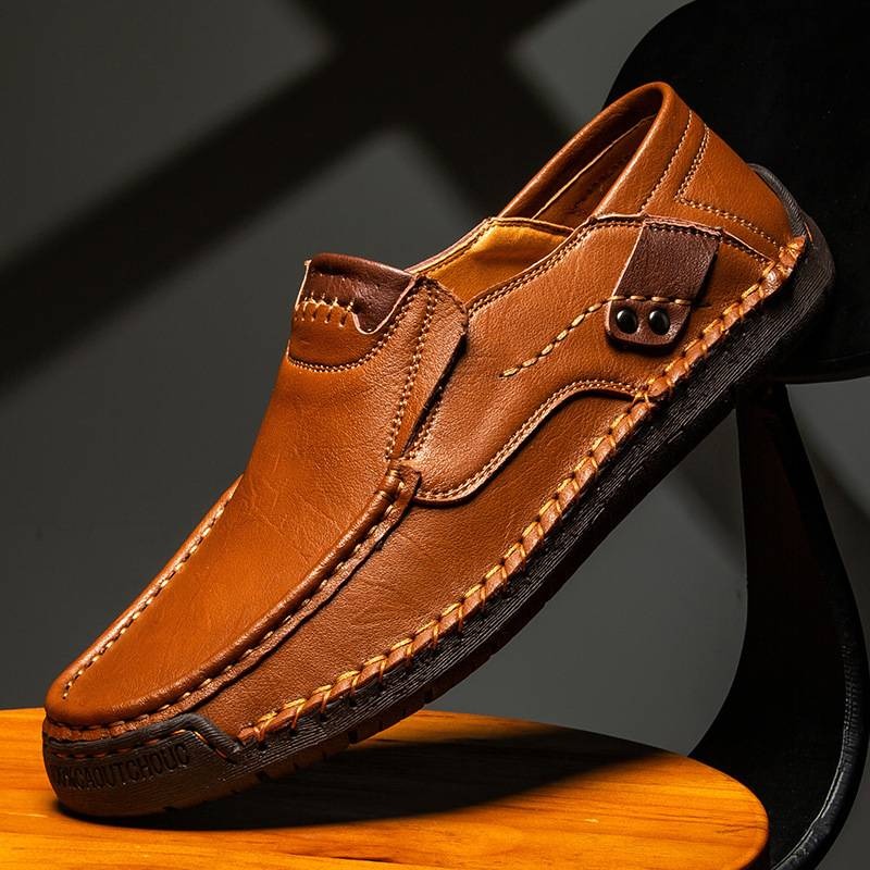 👞Έκπτωση 50%🔥【38-48】Χειροποίητα δερμάτινα μοκασίνια ✅️Πληρωμή κατά την παράδοση