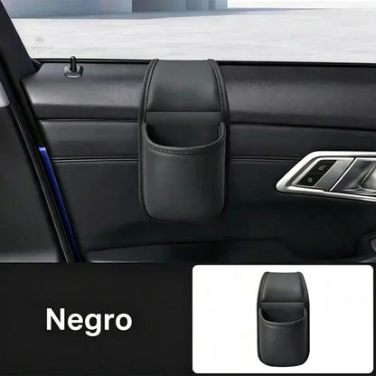 【2 unidades a 28 euros】🚗 Organizador de puerta para coche – Bolsillo de almacenamiento con soporte para vasos, colgante en la ranura de la ventanilla 🧺💧