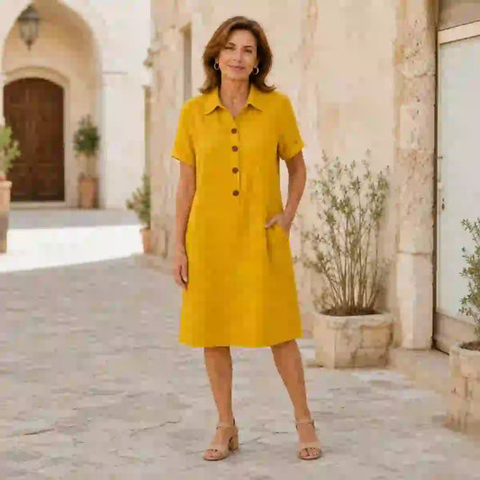 ⏳ ¡Oferta por tiempo limitado! ⏰【S-3XL】Vestido casual de verano cómodo, corte estilizado, moderno y versátil.