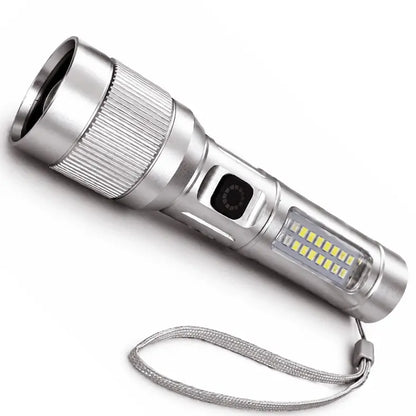 🔦 Linterna LED multifuncional con zoom
