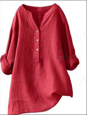 🔥👚【S-5XL】Nový jarní styl, otevřená košile v obyčejné barvě