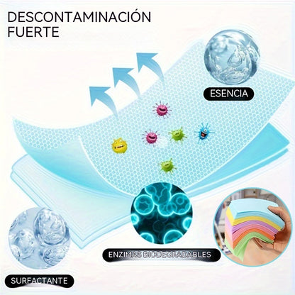 🧹【¡Compra 1 y recibe 1 GRATIS!】✨ 200 unidades de pastillas limpiadoras multiusos antibacterianas y desodorizantes | Aptas para madera dura, suelos laminados, azulejos y paredes de autocaravana