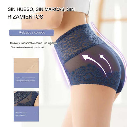 🌹【1 juego de 6 piezas】 【L-XXL】Ropa interior sexy antibacteriana de algodón puro para mujer
