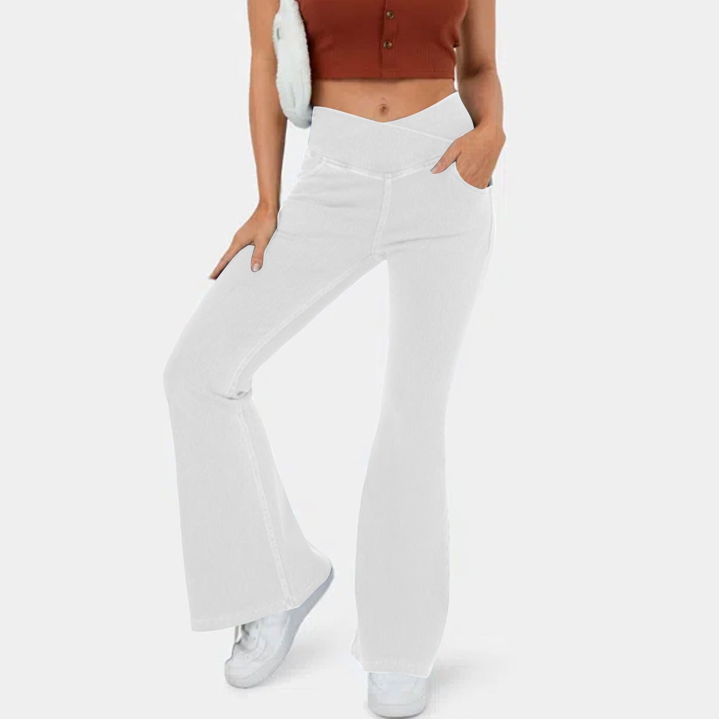 👖👖【XS-4XL】Ψηλόμεσο τζιν αδυνατίσματος_4121073