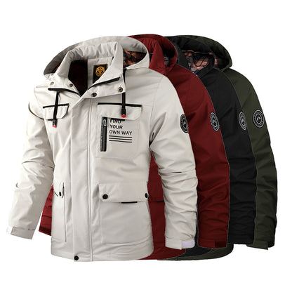🔥【M~4XL】Nueva chaqueta de montañismo al aire libre impermeable a prueba de viento para hombres