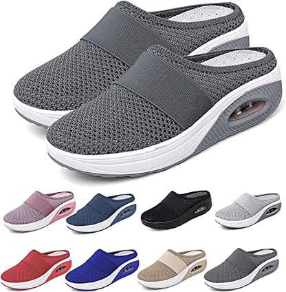 👡🛒【Nuevo producto a precio reducido】💖🎁【35-43】Zapatillas 2025 de malla hueca con amortiguación de aire y alta elasticidad para caminar sin cansar