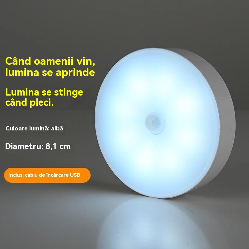 🔥【2 piezas por 25 euros】🏡💡Luz LED inteligente que detecta el cuerpo humano, fácil de cargar y práctica