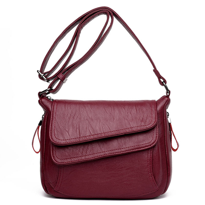 ✨👜 Este elegante bolso de hombro está hecho de cuero suave de alta calidad, ideal para salidas diarias y cómodas.