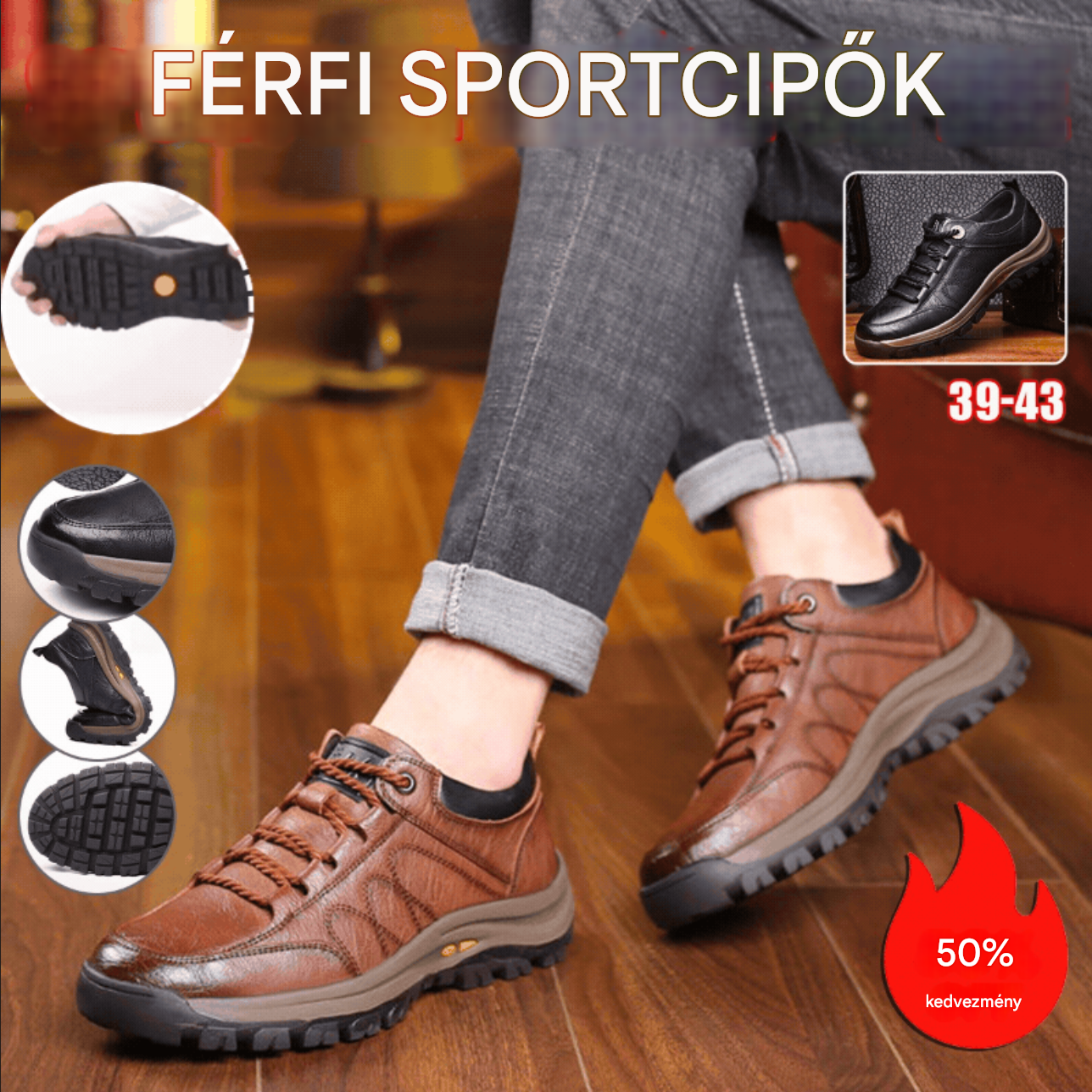 😎👍【39-48】 2025. éves ősz/tél. Új divatos férfi hegymászó cipők, laza sportcipők-4172444