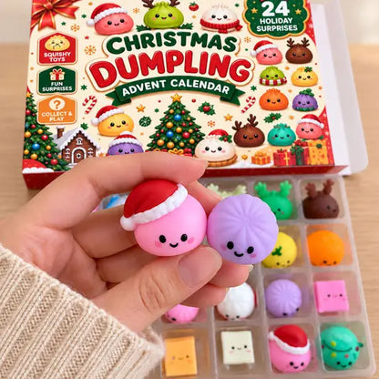 ❄️ 🥰 24 días de Squishy: juguete DIY de bollitos al vapor, bolsa sorpresa y regalo