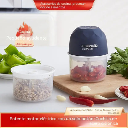 🔥【Compra 1 y llévate 1 gratis】✨Picadora de alimentos eléctrica mini inalámbrica y eficiente
