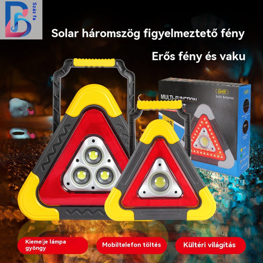 🔥2026-os új termék🔥 Háromfunkciós szolar energiás vészháztartási háromszög - 4195779
