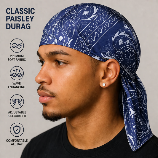 🏝【Paquete de gran valor – 5 piezas】Elegante sombrero/pañuelo para la cabeza de estilo retro hecho de seda transpirable