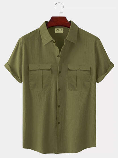 👔【M-5XL】Nueva camisa de lino minimalista para hombre para el verano: oferta por tiempo limitado.
