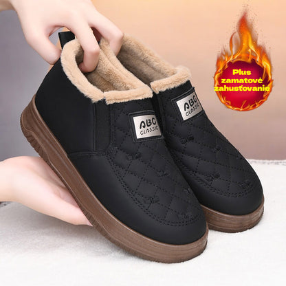 🔥【Oferta specjalna ograniczona czasowo】Wodoodporne, ciepłe, wyściełane polarem buty śnieżne dla mam-4160703