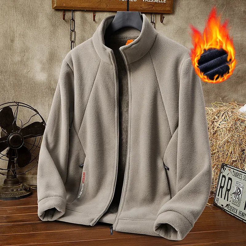🔥 50% sleva 🔥[M-5XL] Pánská silná fleecová bunda, dostupná ve velkých velikostech, teplá a pohodlná na podzim a zimu.