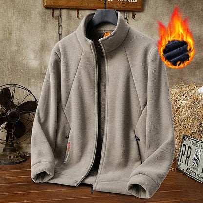 🔥 50% sleva 🔥[M-5XL] Pánská silná fleecová bunda, dostupná ve velkých velikostech, teplá a pohodlná na podzim a zimu.
