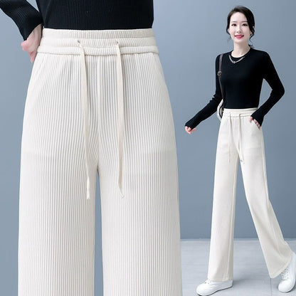 👖【40-110KG】🔥✅Nove baršunaste ležerne hlače širokih nogavica, vrlo udobne za nošenje.