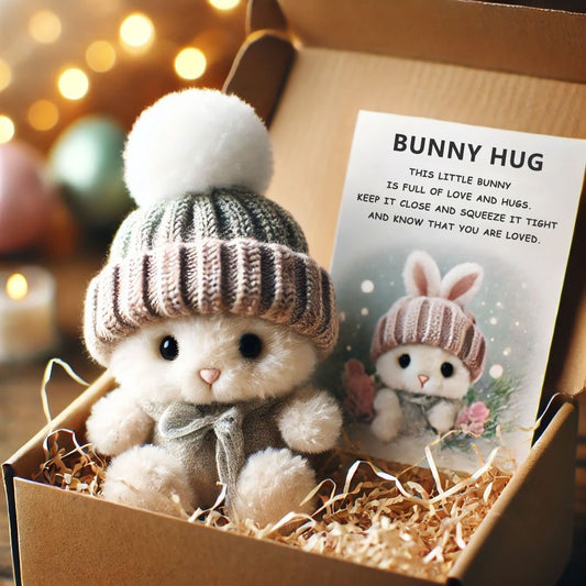 🎉Týdenní speciální slevy🐇Mini objetí zajíčka, ručně vyráběné, roztomilé velikonoční dárky🎁
