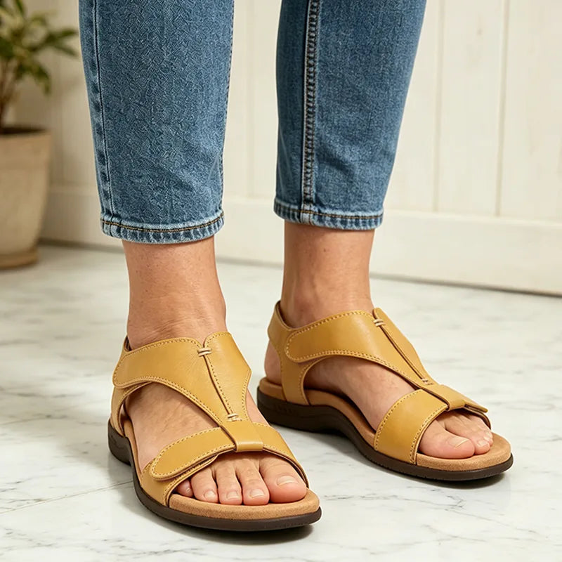 【36-43】Sandalias de verano con suela blanda y soporte de arco, casuales y cómodas.
