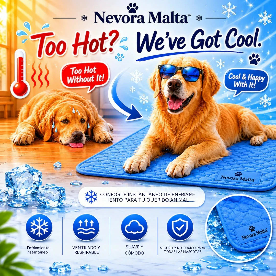 📢 ¡50 % de descuento 🔥! Alfombrilla refrescante para mascotas (no requiere llenado de agua) 🧊 — Fabricada en tejido Oxford transpirable; apta para todo tipo de camas o jaulas para mascotas.