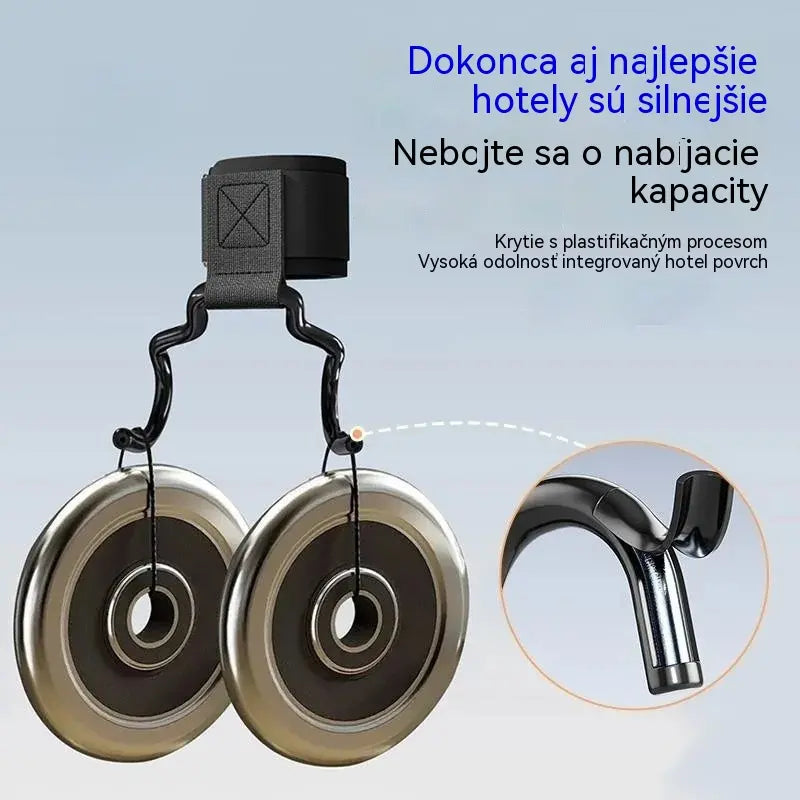 🔥Sada 2 fitness háčků pro kulturistiku a vzpírání, prodloužená opěrka 125 mm, protiskluzové zápěstní popruhy, nosnost 250 kg pro kliky a mrtvý tah.