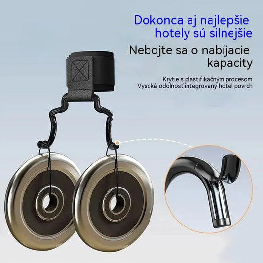 🔥Sada 2 fitness háčků pro kulturistiku a vzpírání, prodloužená opěrka 125 mm, protiskluzové zápěstní popruhy, nosnost 250 kg pro kliky a mrtvý tah.