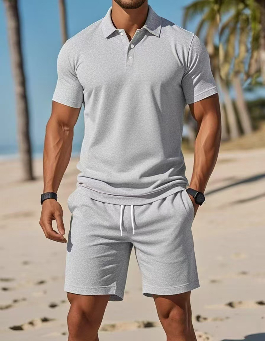 [Oferta por tiempo limitado]【S~3XL】Traje de pantalón corto de manga corta para hombre
