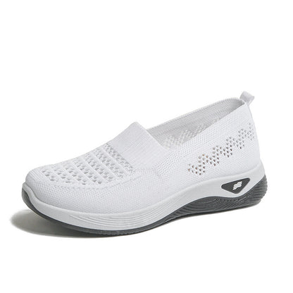 💖Oferta por tiempo limitado🔥【35-43】🥿Zapatos nuevos de mujer tejidos, transpirables, casuales, antideslizantes para mamás, planos y flexibles._4248038