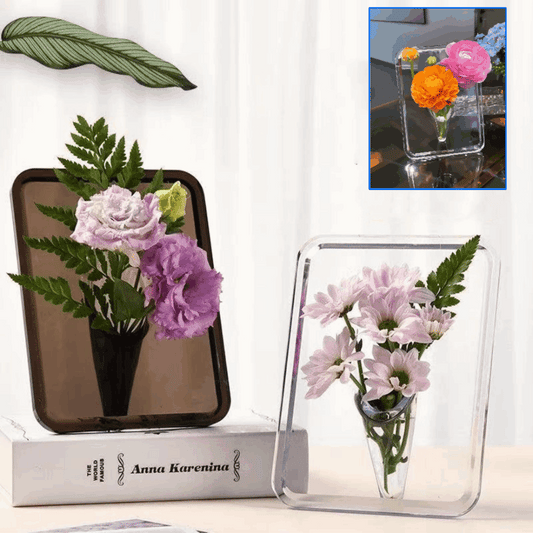 🔥【Compre 1 y obtenga 1 gratis】Florero con marco de fotos de escritorio de alta calidad