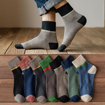 😍🧦【Kupte 5 a získáte 5 zdarma, 10 párů】Antibakteriální, deodorační a teplé vlněné ponožky na podzim a zimu.