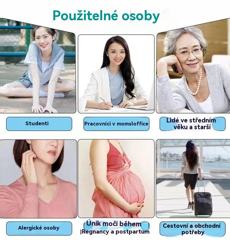 🔥🌈【5 položek】Omyvatelné antibakteriální grafenové vložky do kalhotek zabraňující protečení