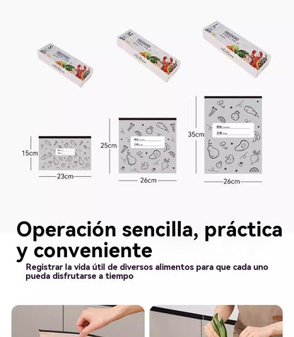🍽️🏠【30 bolsas】Un total de 30 bolsas de papel de aluminio antibacterianas, súper fáciles de usar, para conservar la frescura.
