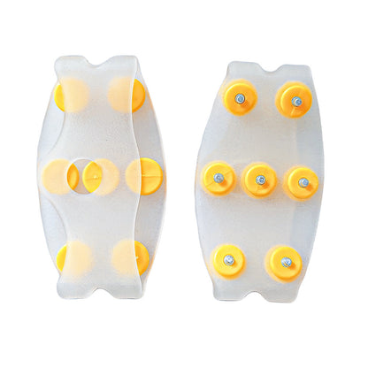 👴🚶🏔️Mangas de crampones antideslizantes invisibles de cinco dientes, crampones transparentes para exteriores,  imprescindibles para las personas mayores.