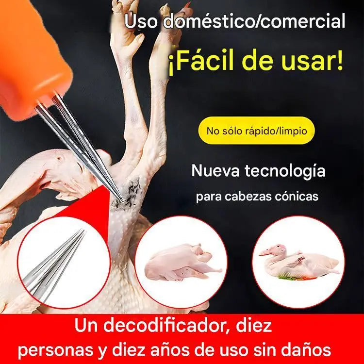 🦆Quitapelos eléctrico para aves de corral rápido-4331548