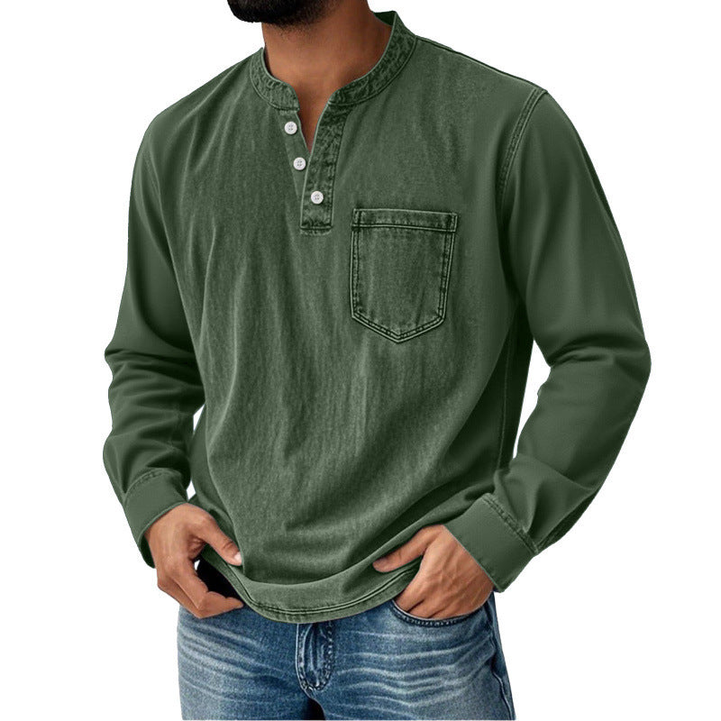 👔 【S–5XL】Pánské ležérní a módní tričko na jaro a podzim