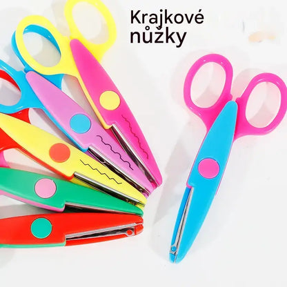 🥰【6-dílná sada】✂️🌈Dětské bezpečnostní nůžky (na kutilské projekty)