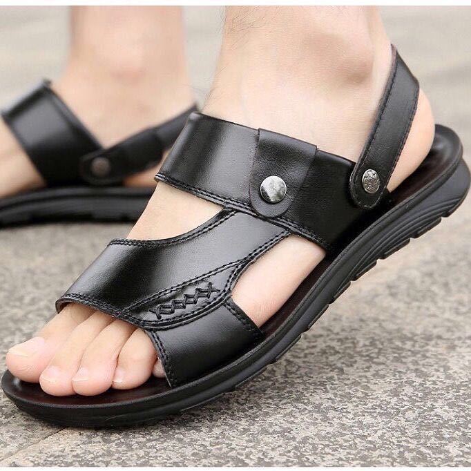 2025 Pánské sandály Kožené sandály Velké slingback sandály Plážová turistická obuv pro každý den Voděodolné Prodyšné-3943533
